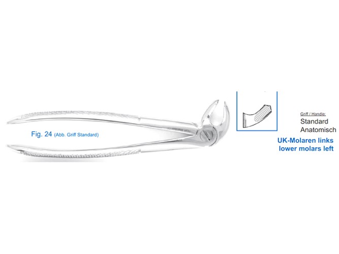 11-24* Щипцы для удаления зубов нижние моляры левые